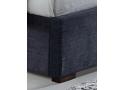 6ft Super King Hamilton Linen Fabric Upholstered Bed Frame. Dark Grey 3